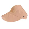 Berets Summer Femmes Breathable Air Sun Taps Visor Syer Syer Sports vides Men de golf CAPEUR SORNE SORT UV TOP TOP SOLID Protection Run Z0Q2