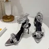 Обувь для обуви Liyke 2024 Новый дизайн Crystal Diamond УПРАВЛЕНИЯ