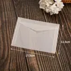 Geschenkverpackung 10pcs Grußkarte Halbtransparente Umgebungen Perlenpapier DIY Hochzeitsbusiness Fenster Postkarte Aufbewahrung