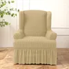 Couvre-chaises Stend Aile arrière Slipcover Durable Couverture de meubles lavables non glissants Protecteur de meubles lavables avec jupe