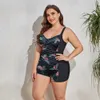 Mulheres maiô plus size push up banho grande plussize ternos de natação beachwear banho 240321