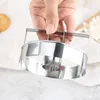 Stampi da forno stampo circolare in acciaio inossidabile stampo manualmente decorazione della torta strumento per cutter cookie cutter fai -da -te