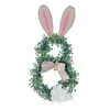 Decorative Flowers Easter Wreath For Front Door Easy To Hang Indoor Outdoor Party Ornaments Farmhouse Windows Home Festival Living Rooms