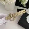 Nouvelles lettres de marque de luxe Hairclip 18 kgold Rhingestone Hairclips épingles épingles Bijoux Bijoux Bijoux