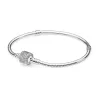 Bracelet en argent sterling 21 S925 avec un pendentif diamant LOV