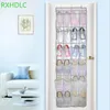 Storage Bags 24 Pockets Over Door Hanging Bag Box Shoes Organize Rack Hanger Tidy 30PCS/LOT