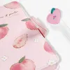 Notebooks Cute A5 Peach Pink Sweet Diary Notebook Magnetic Hand Book Girls Gift Journal Planner School Supplies Korean Stationery