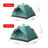 Укрытия 12 человек на открытом воздухе полностью быстрые автоматические палатки водонепроницаемые навес в походы