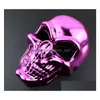 Party Masks Halloween Horror Mask Christmas Electroplated Taro Ghost Head Funny Gift 6 Colors Opp Bag5299531 Drop Delivery Home Gard Dhq5I