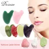 Massageboenar Rocks Gua Sha Facial Tool Natural Jade Stone Gua Sha Massage Scraping Tool For Face Eye Neck Body Guasha Stone For Spa Acupuncture 240403