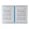 実用的な音楽バインダー楽譜フォルダーミュージシャンアクセサリー4ページ拡張L21D