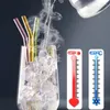 Drinking Straws 20cm Glass Reusable Clear For Smoothie Milkshakes Environmentally Friendly Drinkware Straw With Brushes