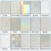 Papper 20 ark holografisk klistermärke film A4 Selfadhesive Love Heart Cold Lamination Film Waterproof Diy Package Color Card Photo Film