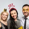 Party Dekoration Liebe Haare Reifen Stylish Herzform Stirnband für Kostüm bequem zu tragen Pailletten Karneval Pography