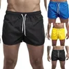 Mäns shorts för herrarna 2024 Summer Swimwear Fitness Beachwear Sexiga badstammar Män baddräkter Låg midja andningsbar strandkläder