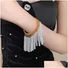 Bracele Xialuoke mtichamber perle perle tassel open bracelets for woman mode vintage fête bijoux girl drop livracting dhz94