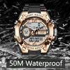 Montre-bracelets Lige Digital Men Military montre 50m.