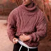 Maglioni maschile 2023 Turtleneck casual a colori solidi a colore casual maglione caldo strataghi abbottonate invernali di trench di trench drop delivery a dhcgp