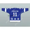 Gdsir Custom BLEU TEMPLETON 11 LE NATIONAL DE QUÉBEC MAILLOT DE HOCKEY Top Ed S-6XL