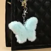 Keychains mignons en peluche pendante pendentif porte-clés de trousque féminine filles soft poupée charmes pour le sac à main de sac à main