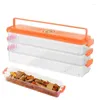 Storage Bottles Dumpling Box Transparent Refrigerator Organizer Stackable Household Freezer Solution 3 Layer Food Container