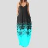 Casual Dresses Summer For Women 2024 Beach Printing Loose Dress Swing Cover Up Sundress STEVELESS BOHO KVINNA