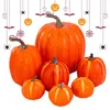 Décoration de fête 7pcs mini faux simulation de légumes Halloween Pumpkin artificiel DIY Craft Home Anniversaire de mariage