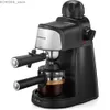 Caférations de cafés Espresso Machine 3,5bar Espresso and Cappuccino Machine avec fonction de chauffage rapide 1-4 tasse de cafetière (noir) Y240403