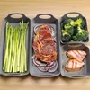Backwerkzeuge Lebensmittelqualität Silikonschale für Gemüse Hühnchen Oberschenkel Hunde Set von 4 Nicht-Schichtblech Pan Eco Friendly