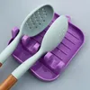 Keukenopslag vork en lepelhouder pot deksel rek multifunction gadget pan met vier grooves