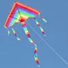 Fly Fly Colorful Rainbow Kite Outdoor Fun Sports Beach Enfants Enfants Buitenspeelgoed Cometas de Viento Toys Outdoor Kites