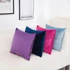 2024 Coushion Coushion Velvet Pillowcase وسادة ملونة صلبة ديكور أريكة رمي الوسائد غرفة وسادة تغطية الجملة 60x60 مخمل