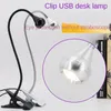 Lâmpadas de mesa LED USB CLAMP LAMPELO ELECEO DE LEITURA DE LEITURA CRIATIVA GORES CRIATIVA MANGUEIRA