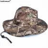 Incluir de alta qualidade Reed Bulrush Bionic Camouflage Hunting Fishing Bonnie Hat Size Grande Esportes ao ar livre Capume de algodão