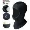 Accessoires 5 mm Capuche de capuche de plongée néoprène pour plongée plongée à la plongée à l'eau froide Scuba Dive Sports Sparpofroof