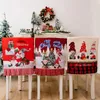 Coperture per sedie per sedile a tema natalizio a tema natalizio squisito pattern resistentosi per le sedie