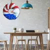 Decoratieve bloemen 4 juli deurkrans Independence Day Patriotisch PU -schuimbord handgemaakte adelaar voor tuintafel middelpunt