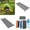 Växelförvaring och underhållsmöbler Cam Folding Bed Tralight Single Tent Cot Portable Slee Aluminium Alloy Frame Drop Delivery SPO DHSWI