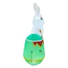 Easter Bunny Inflatable Decorations 5.9ft Rabbit Balloon Build-in Led Light Glowing Outdoor Yard Garden Decor for Party Holiday 240322