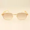 New square diamond sunglasses B7381148 natural white horn sunglasses size: 56-21-135mm high-end luxury sunglasses unisex free shipping