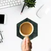 Tafelmatten Marble Coasters Cup Stone Ronde Absorberend keramiek met kurkbasis Leuke geschenkbekers voor keuken