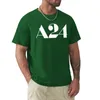 Männer Polos A24 Logo Waren T-Shirt Schwarz ästhetische Kleidung süße Kleidung Herren Grafik T-Shirts Pack