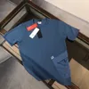 TOP TIK TOK Influenciador Mesma marca de designer Pure Cotton CP Mens Camiseta Casual Casual Camiseta de manga curta Bonita e simples Item de esportes ao ar livre casual