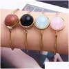 Bangle 2022 Retro Selling Crystal Stone Bead Bracelet Cute Ball Cuff Bangles For Women Girl Jewelry Gifts Accessories Wholesale Drop D Dh0Ls