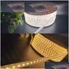 LED -remsor 150ft 50m strip Light Cuttable Lights SMD2835 5050 120LEDS/M 60LED/M FLEX ROPE IP65 VARM VIT RGB Neon Dekoration inomhus DH1L4