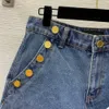 Kobiety dżinsowe designerskie spodnie dżinsowe marka dżinsów spodnie mody Logo krótkie