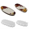 Titulares de vela 2pcs jarra de silicone molde oval cimento gesso de gesso de flor flor de concreto caixa de cera bandeja molde