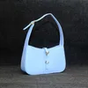 مصمم Le Bags Fashion 5a7 نساء كتف كيس معدني شعار جلدي حقيبة سوداء أسود أبيض محمول حقيبة تجول