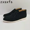 Casual Shoes Lover High Top Men loafers Quality Kidsuede Flat Male Women Classic Summer Walk Round Toe Unisex