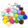 Chenkai 50pcs Silicon Round Teether Clips DIY Baby Schnuller Dummy Zahnen soother stillende Schmuck Spielzeugzubehörhalter Clips 240326